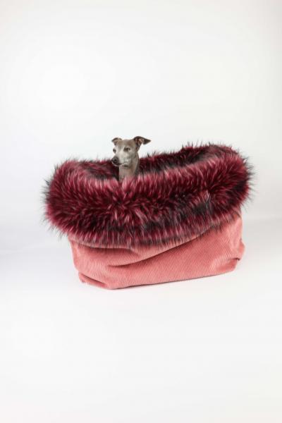 Kuschelhöhle FiouStar Royal Cord Pink deluxe